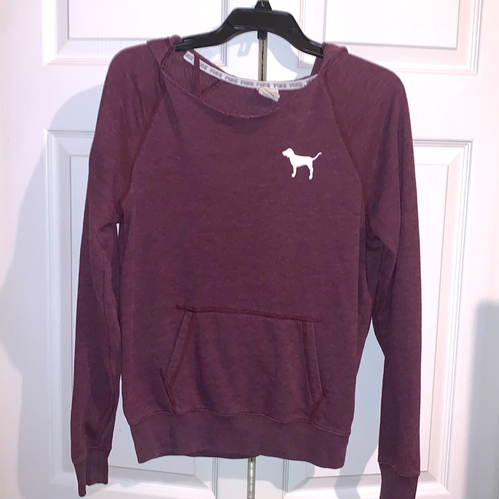 Pink burgundy hoodie 💕